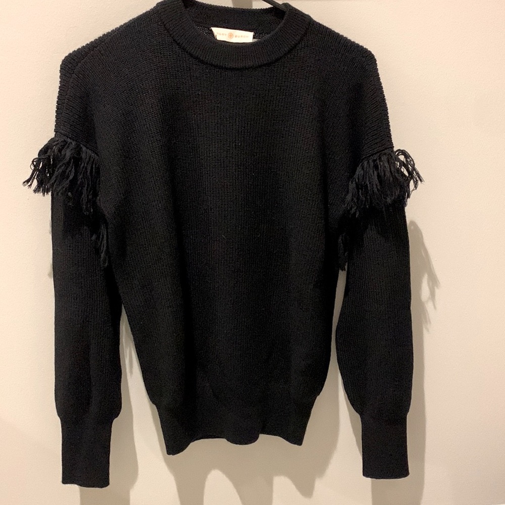Tory Burch Fringe Sweater